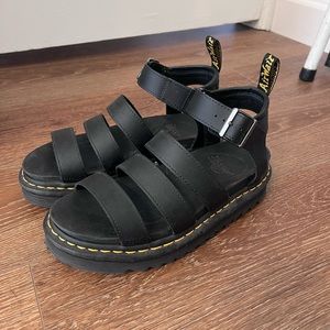 Dr. Martens Blaire Hydro Leather Strap Sandals Size 8